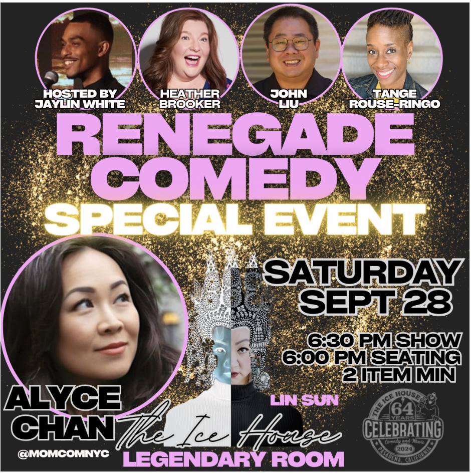 Comedy icehouse Alyce chan LA Pasadena